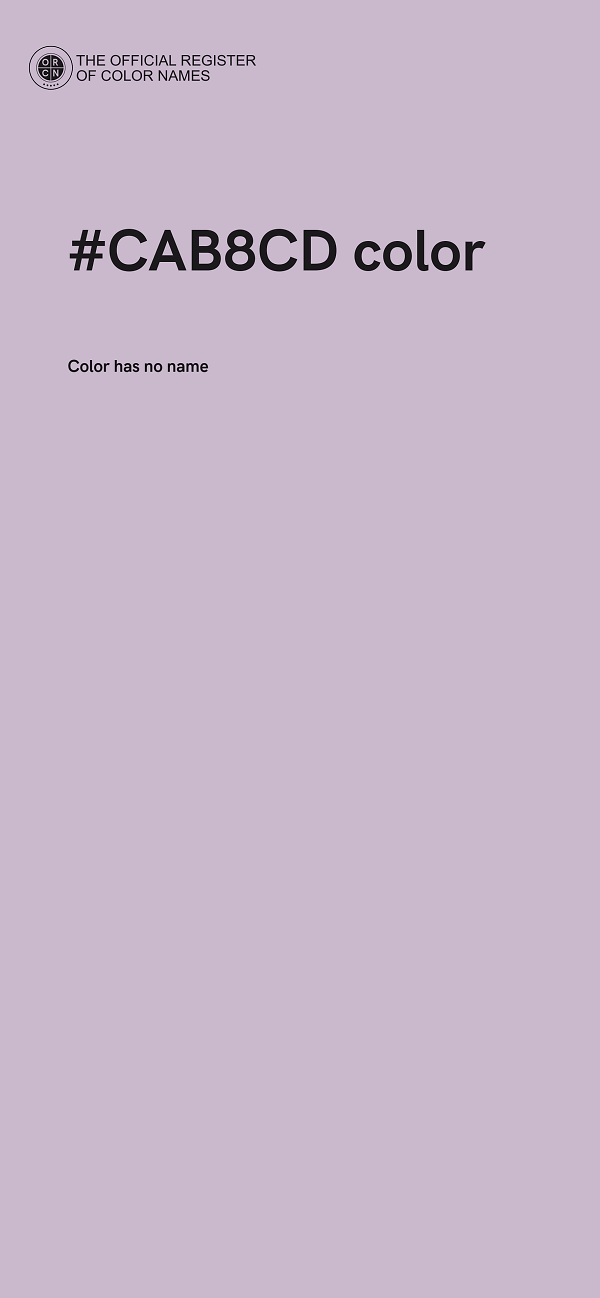 #CAB8CD color image