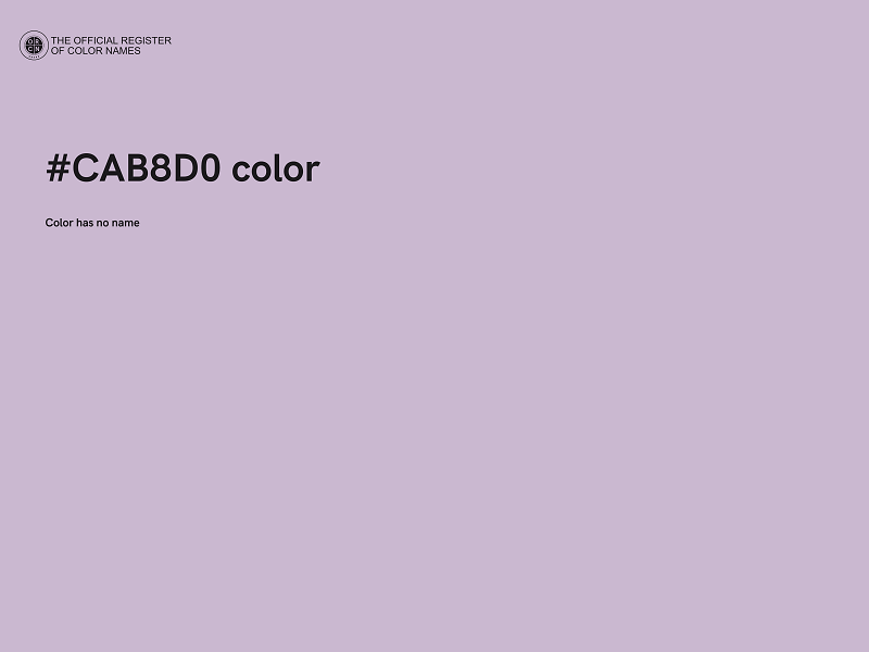 #CAB8D0 color image