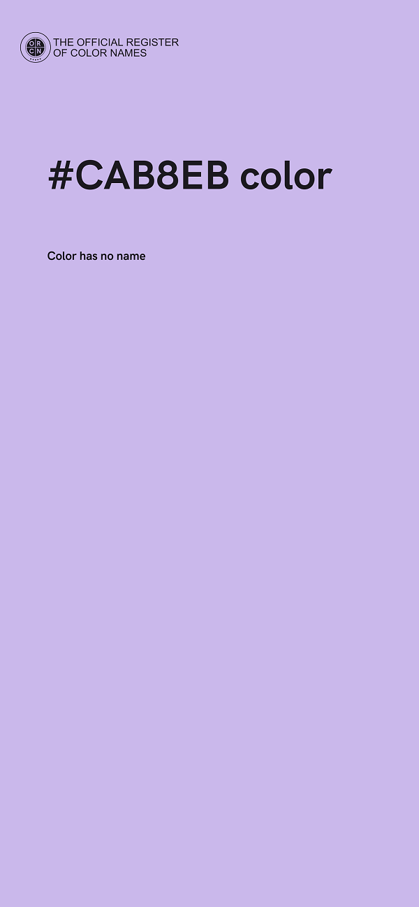 #CAB8EB color image