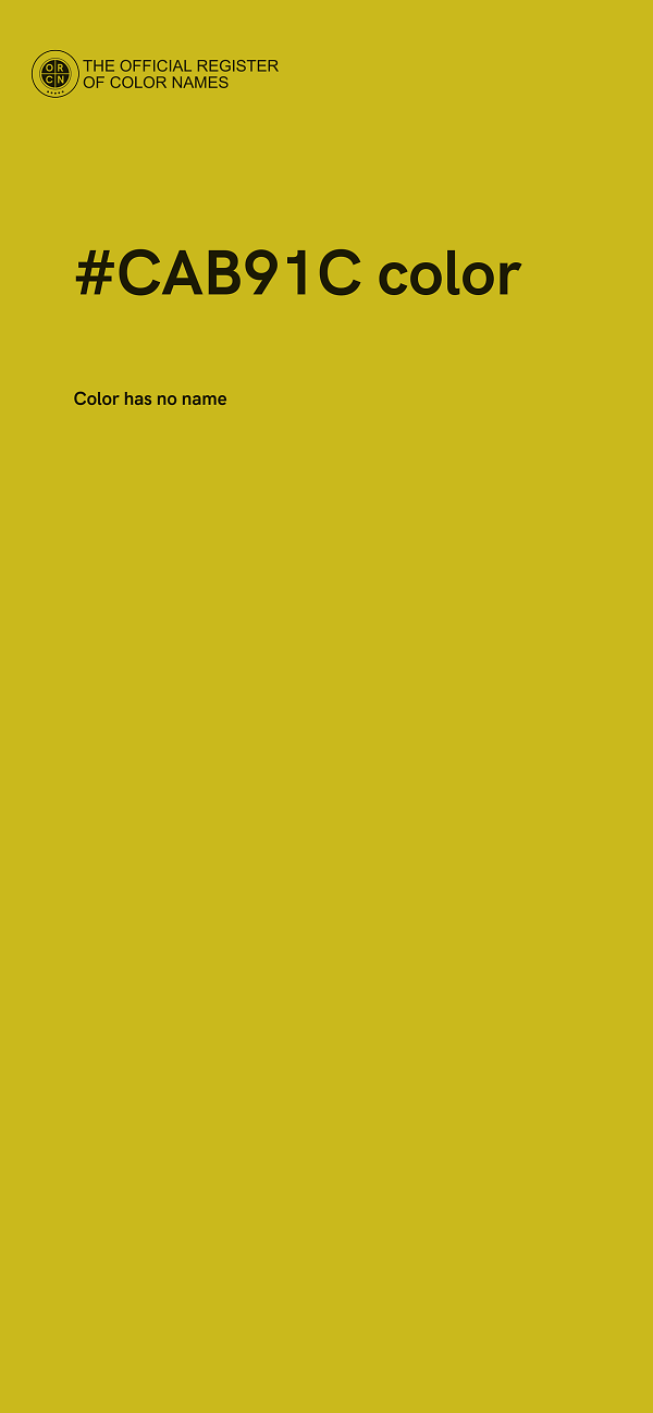 #CAB91C color image
