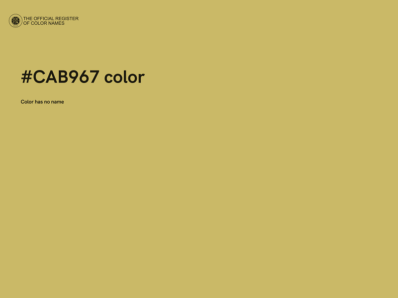 #CAB967 color image