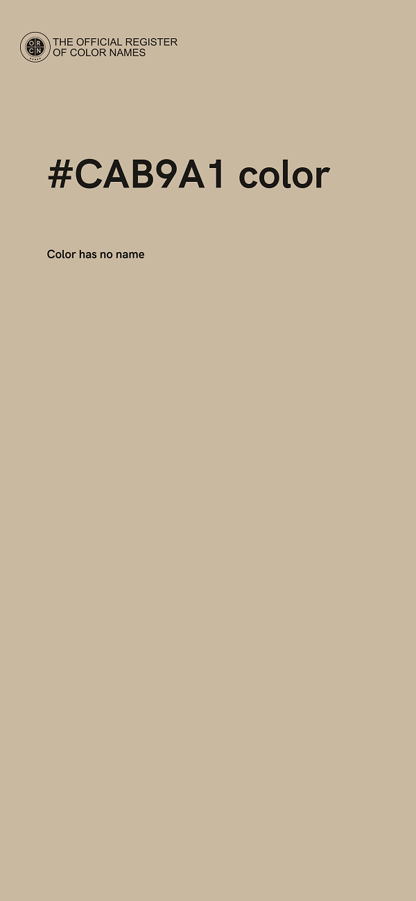 #CAB9A1 color image