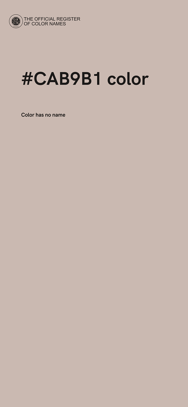 #CAB9B1 color image