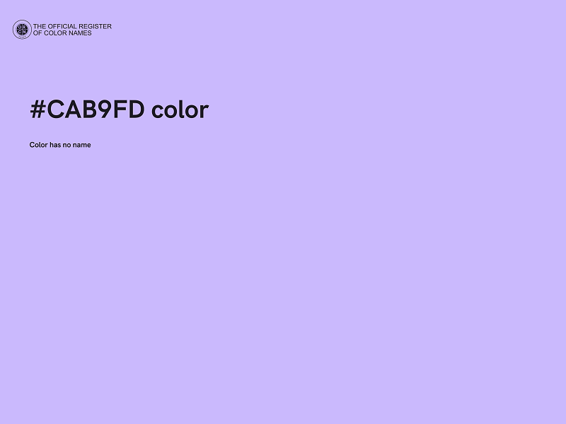 #CAB9FD color image