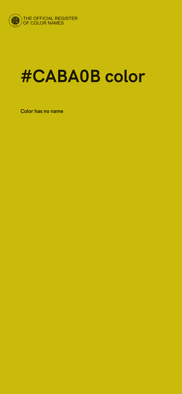 #CABA0B color image