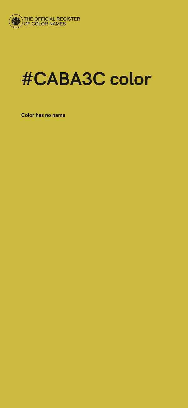 #CABA3C color image