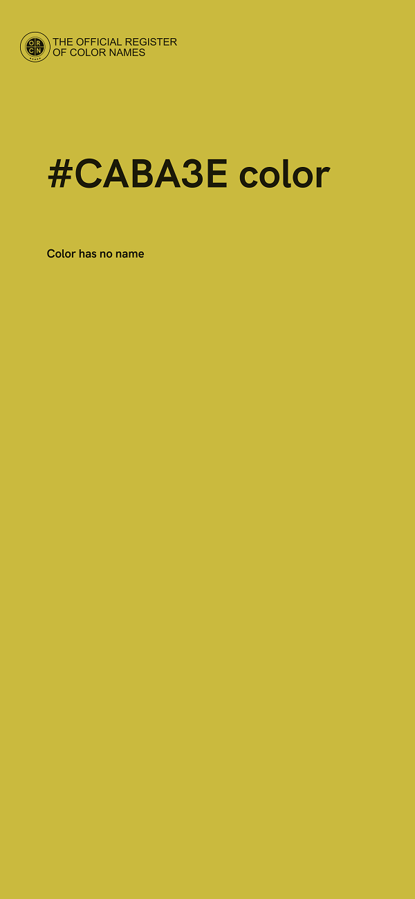 #CABA3E color image