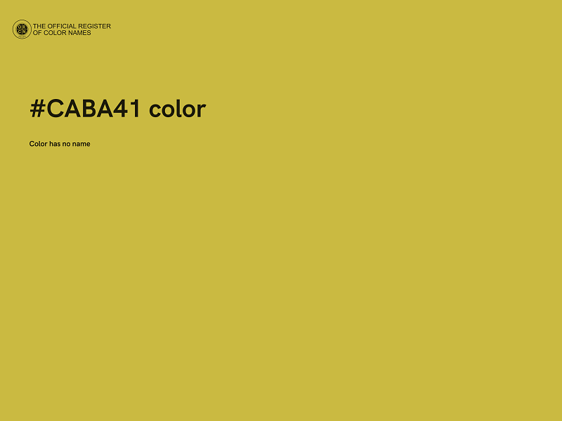 #CABA41 color image