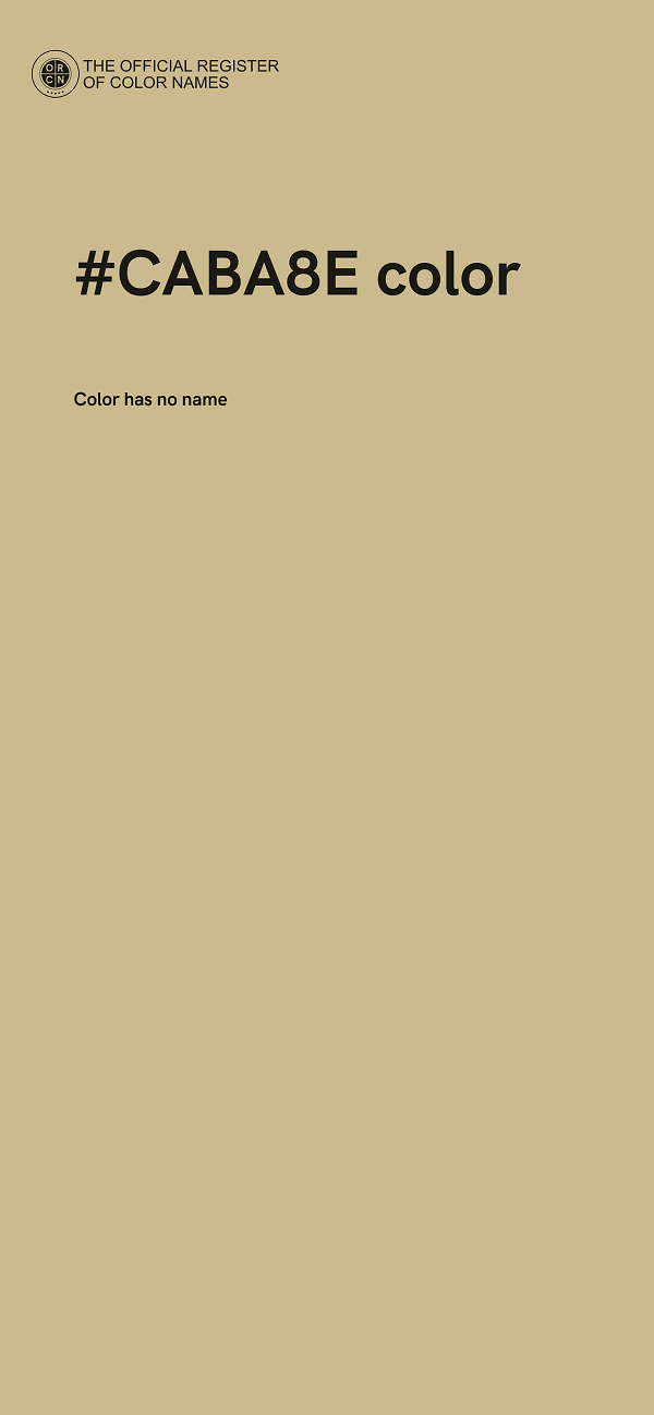 #CABA8E color image