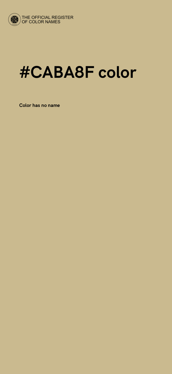 #CABA8F color image