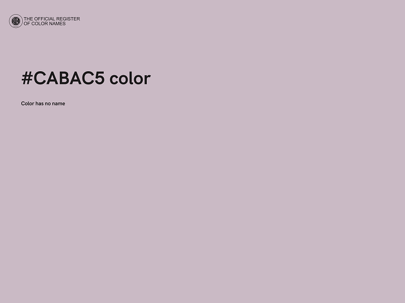 #CABAC5 color image