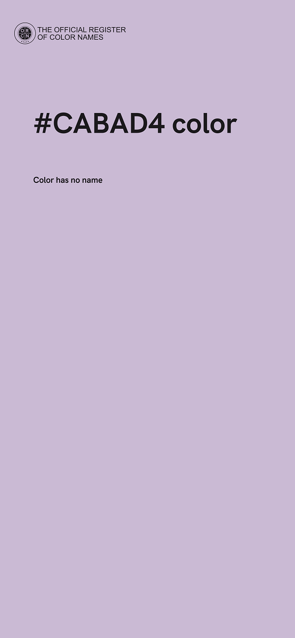 #CABAD4 color image
