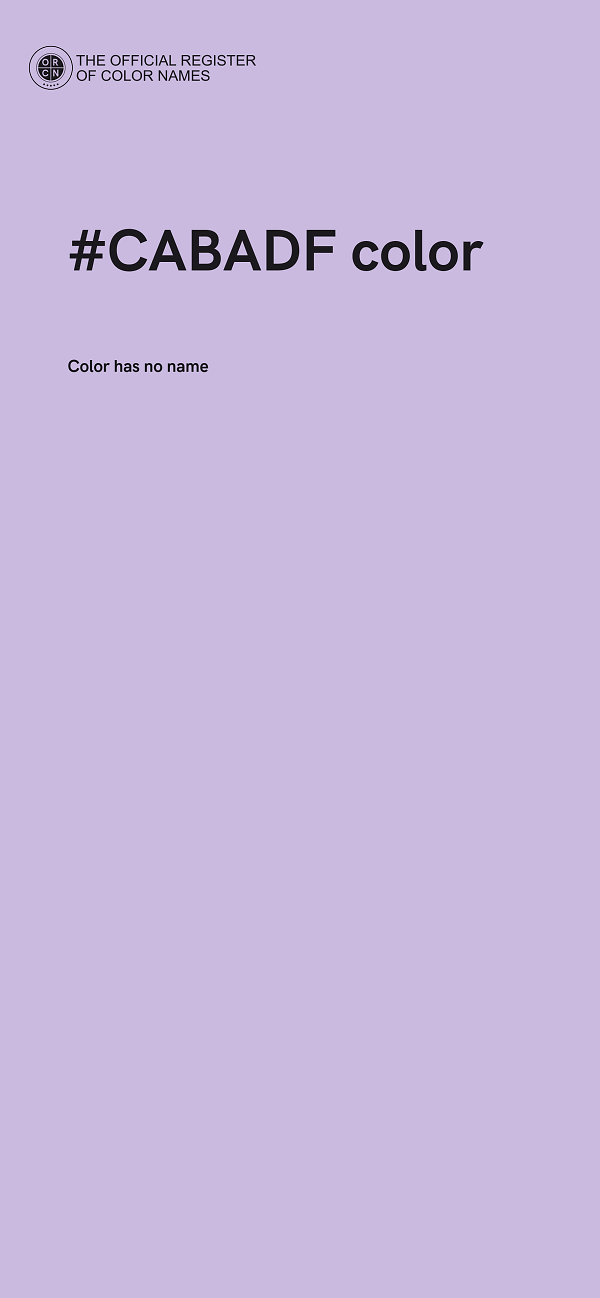 #CABADF color image