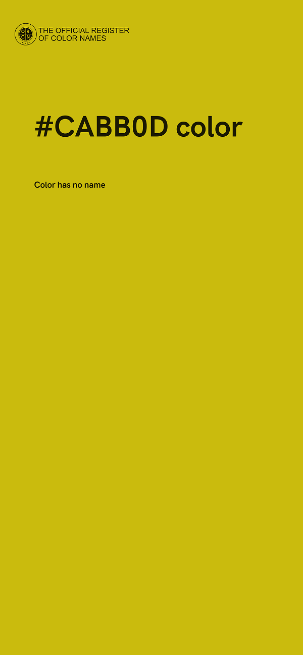 #CABB0D color image