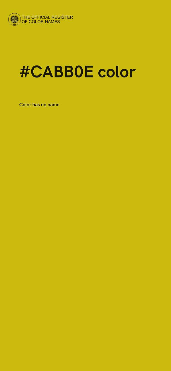 #CABB0E color image