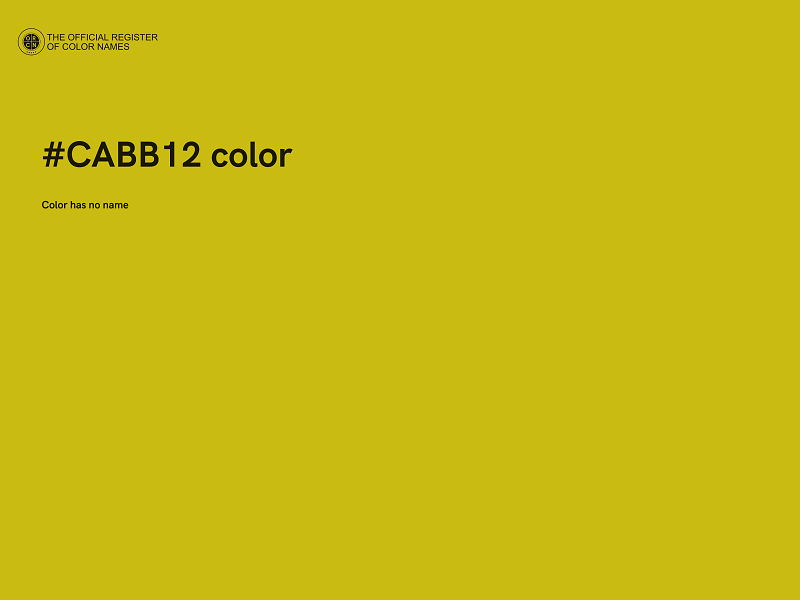 #CABB12 color image