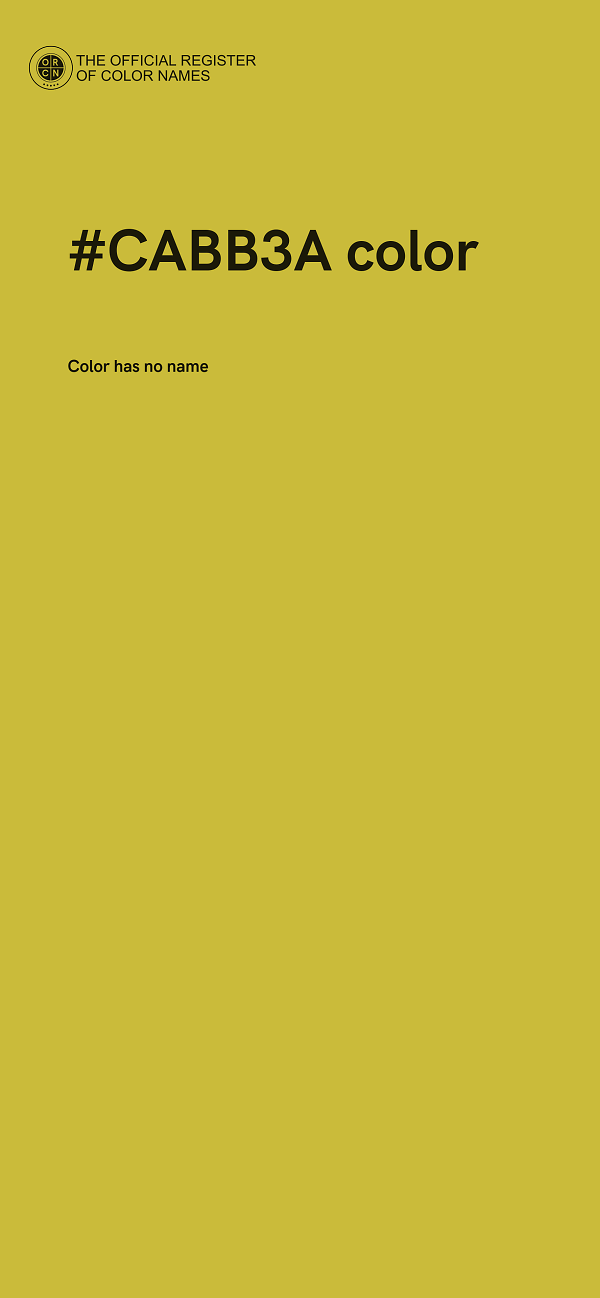 #CABB3A color image