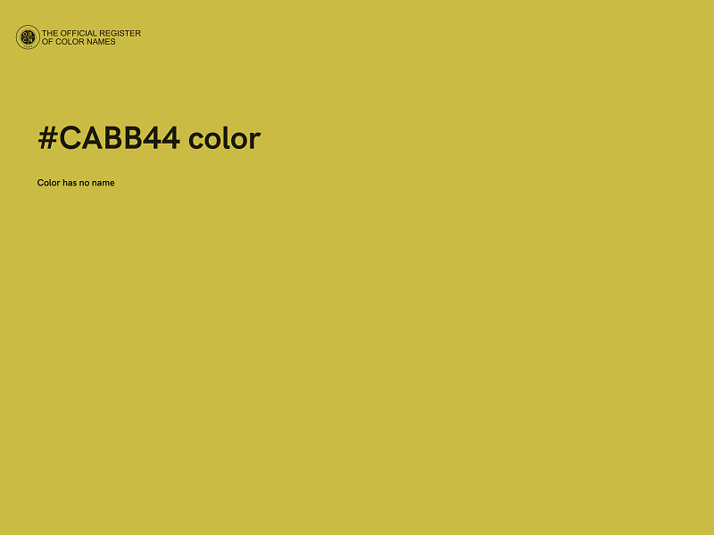 #CABB44 color image