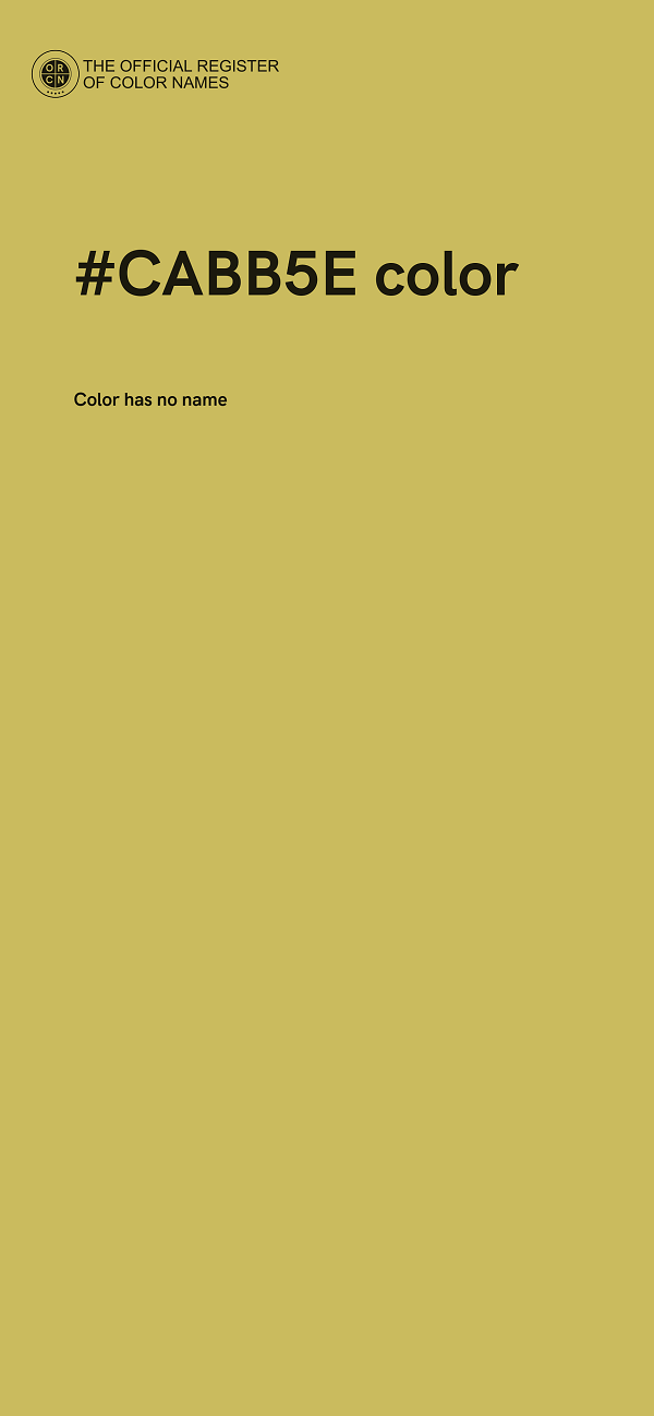 #CABB5E color image