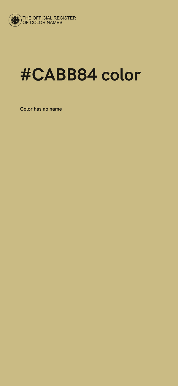 #CABB84 color image