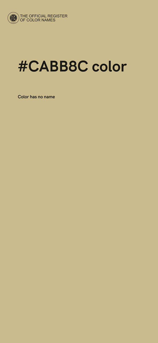 #CABB8C color image