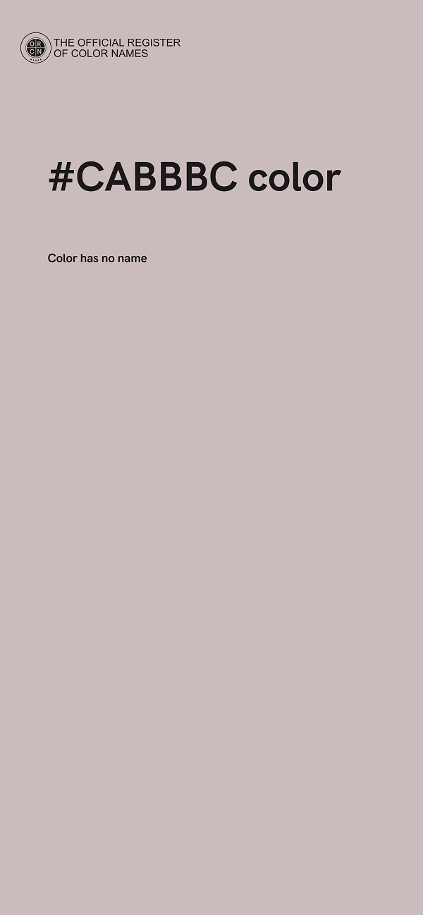 #CABBBC color image