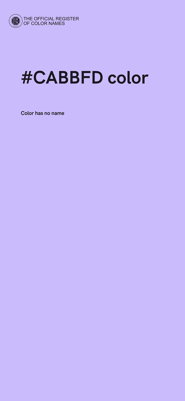 #CABBFD color image