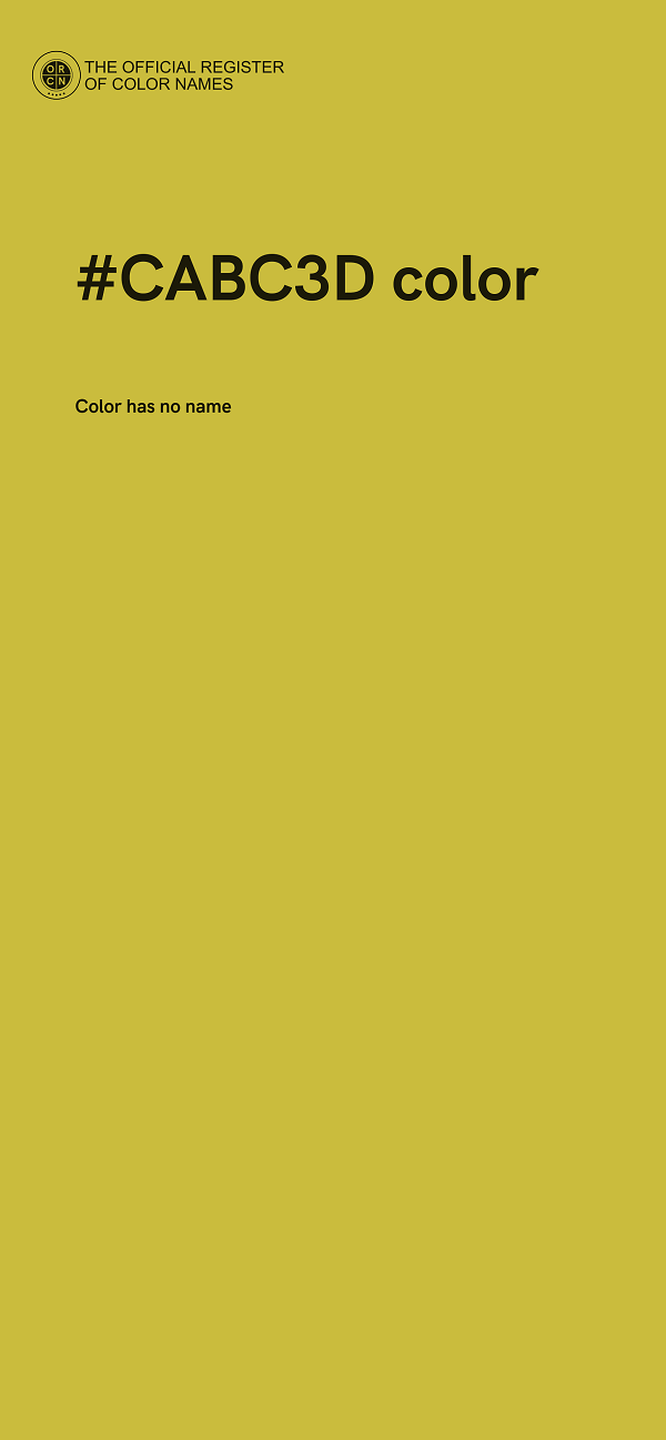 #CABC3D color image