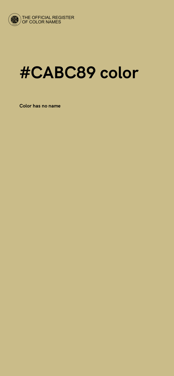 #CABC89 color image