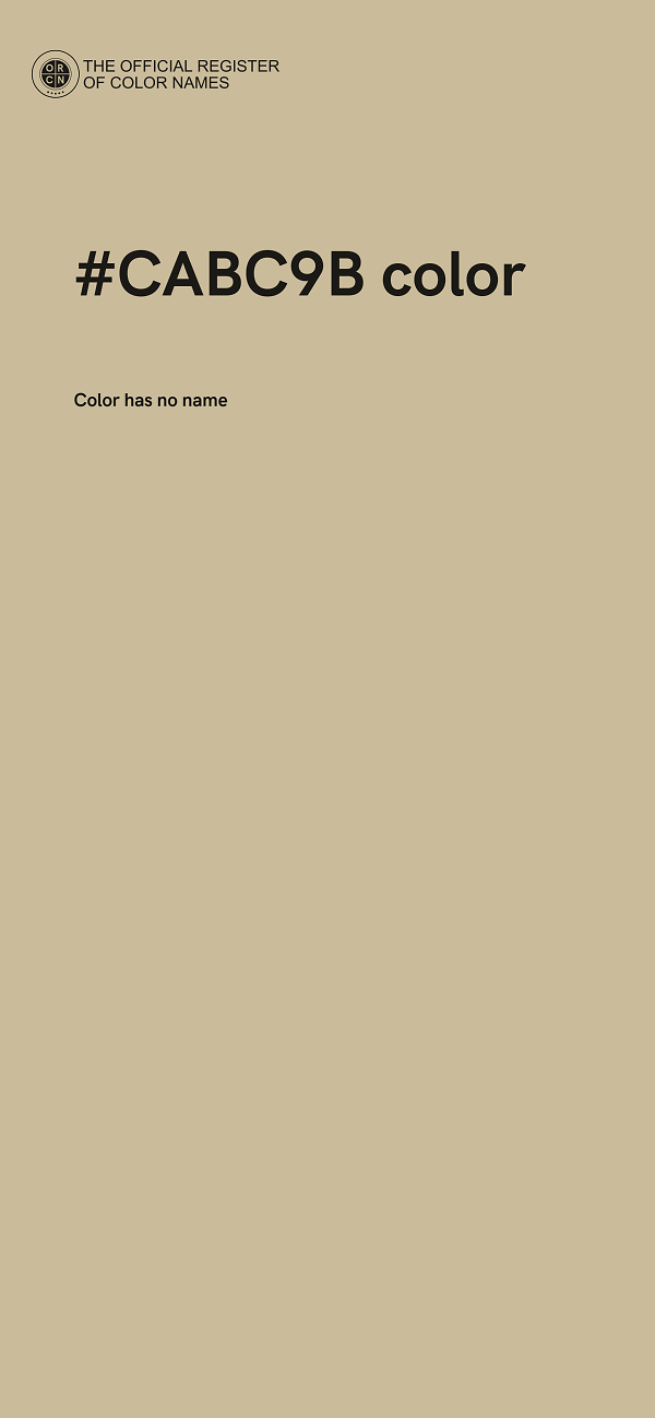 #CABC9B color image