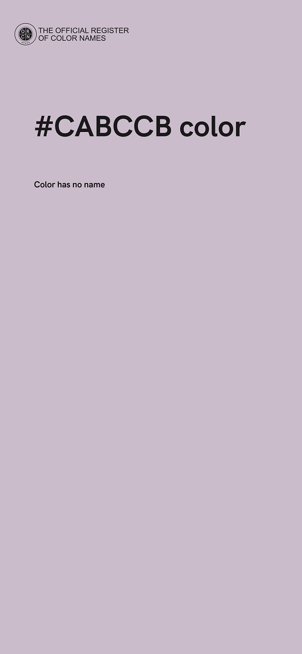#CABCCB color image