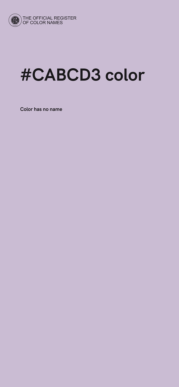 #CABCD3 color image