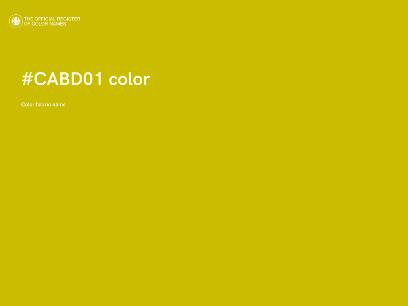 #CABD01 color image