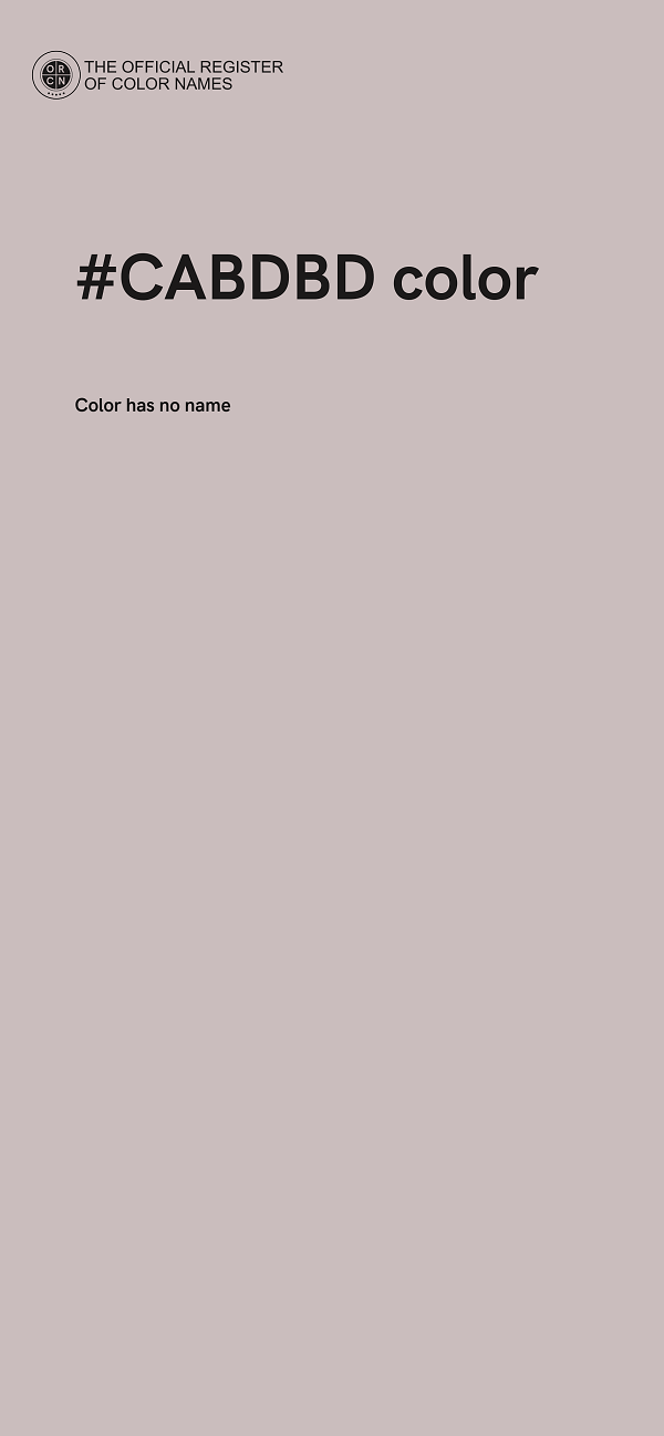 #CABDBD color image