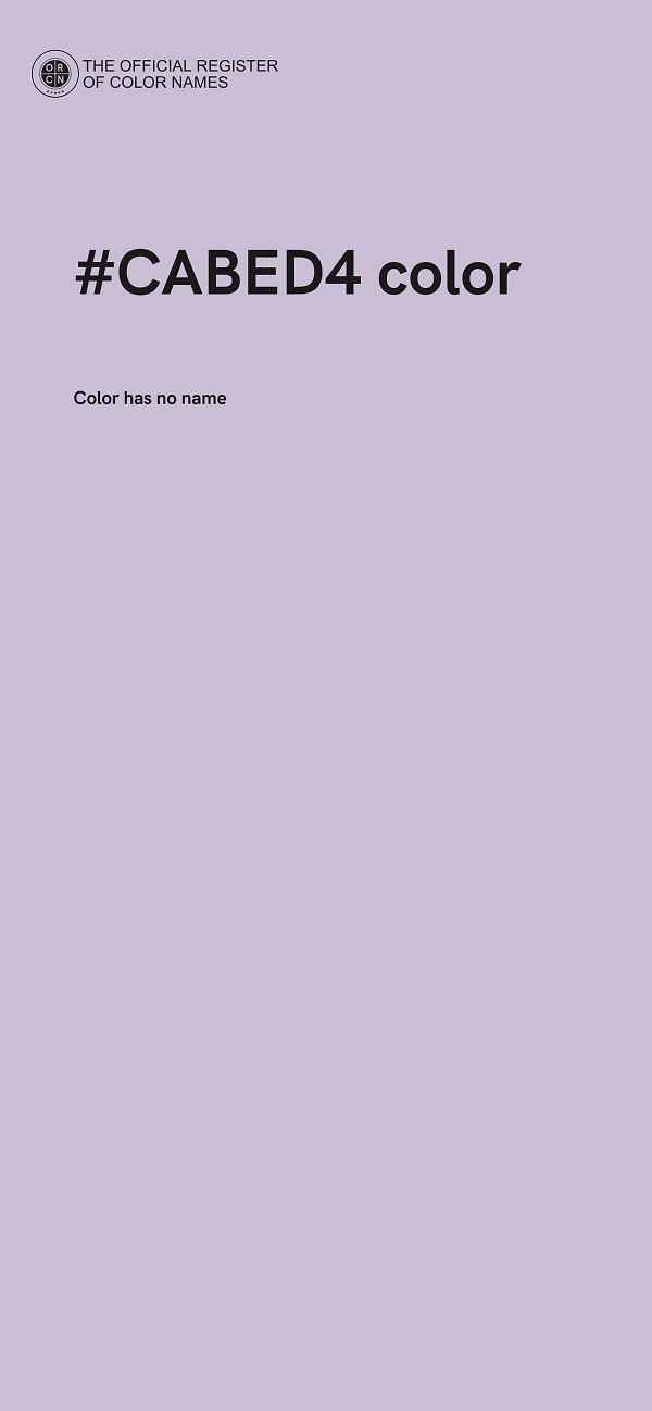 #CABED4 color image