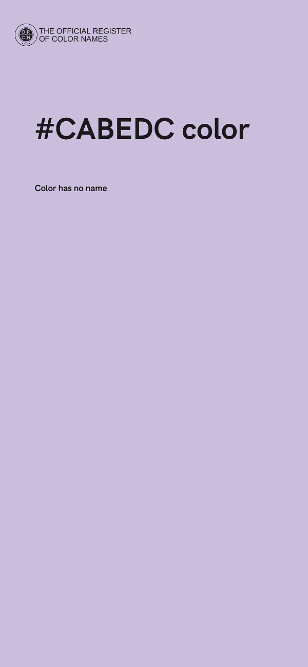 #CABEDC color image
