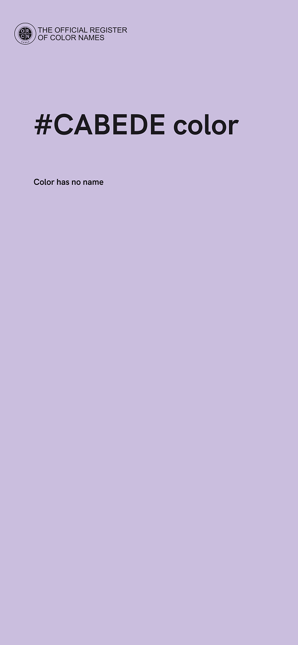 #CABEDE color image