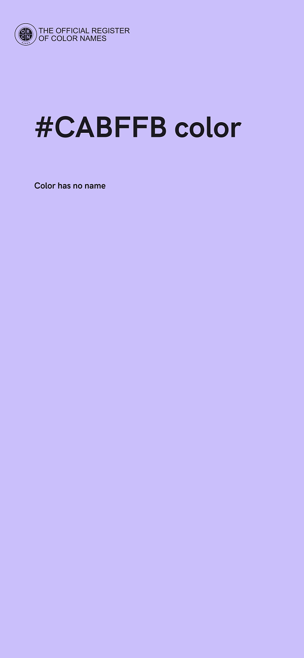 #CABFFB color image