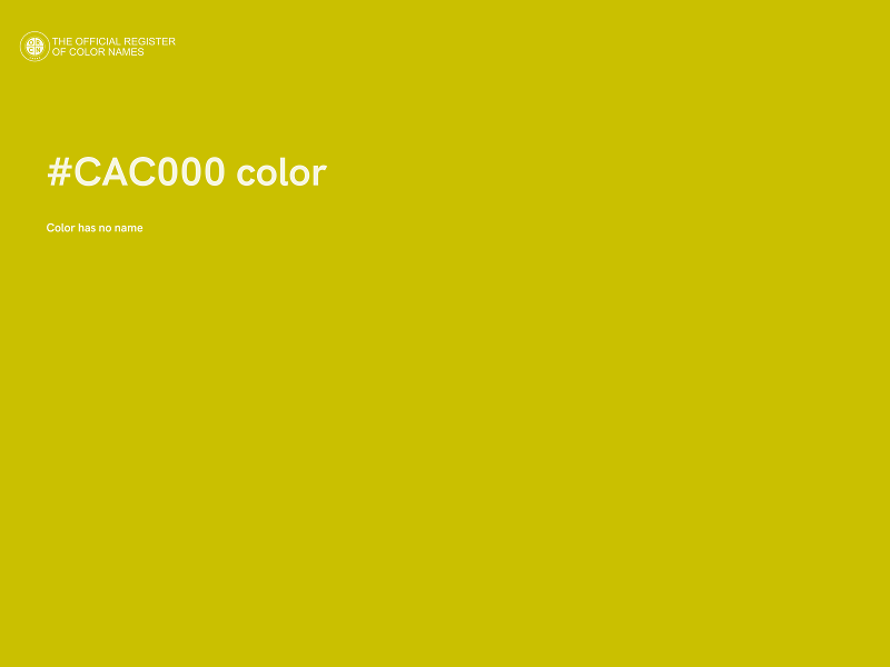 #CAC000 color image