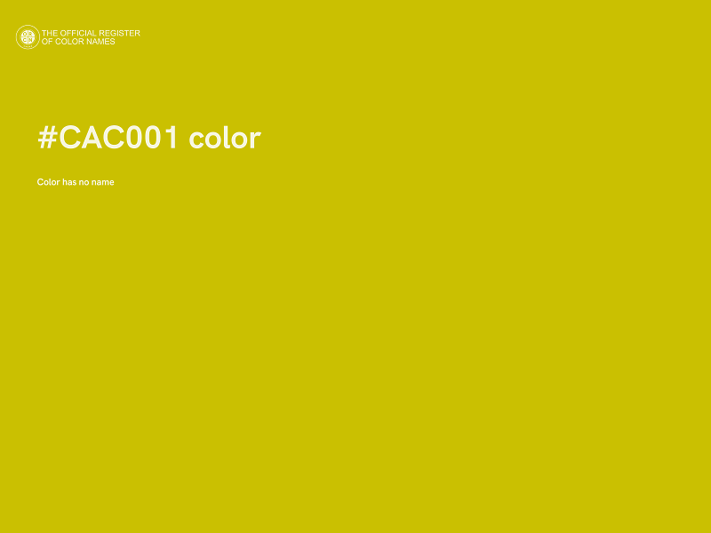 #CAC001 color image