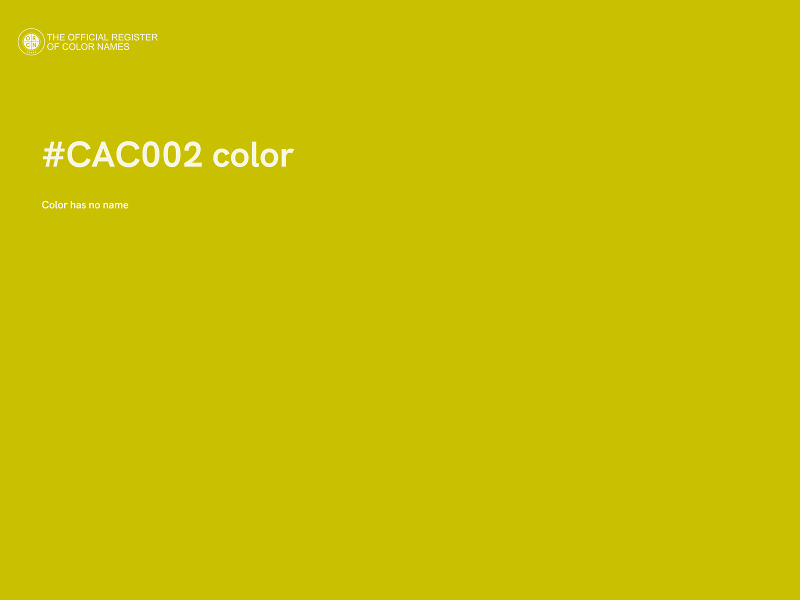 #CAC002 color image