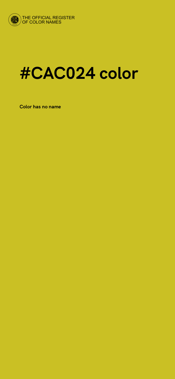 #CAC024 color image