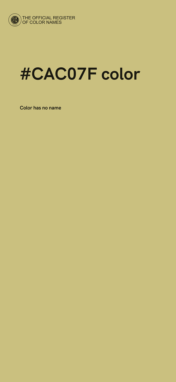 #CAC07F color image