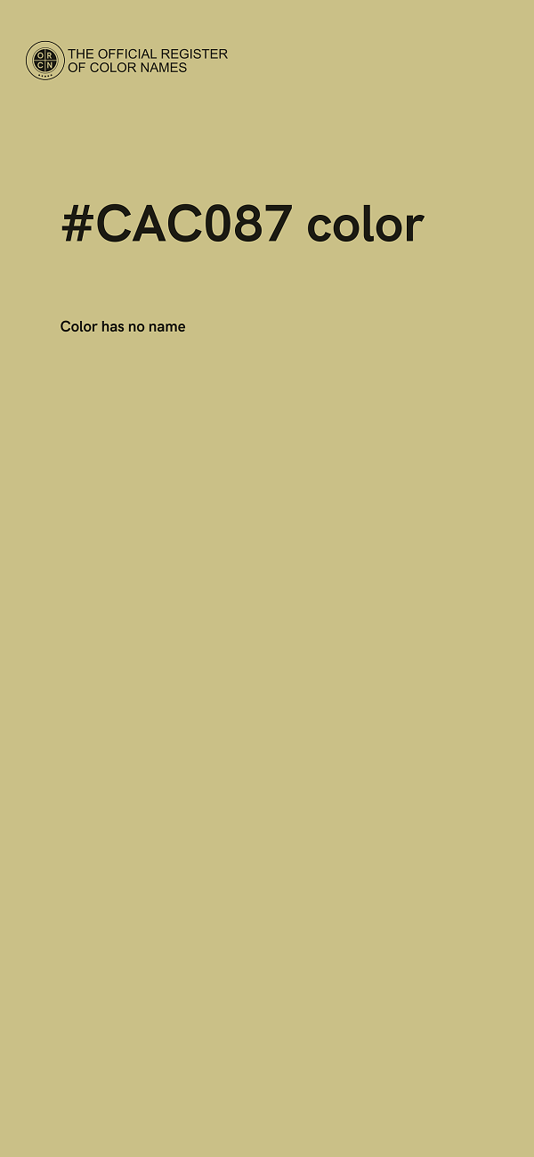 #CAC087 color image