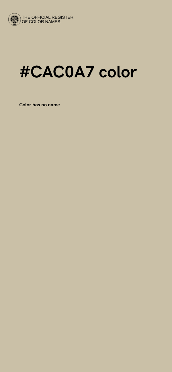 #CAC0A7 color image