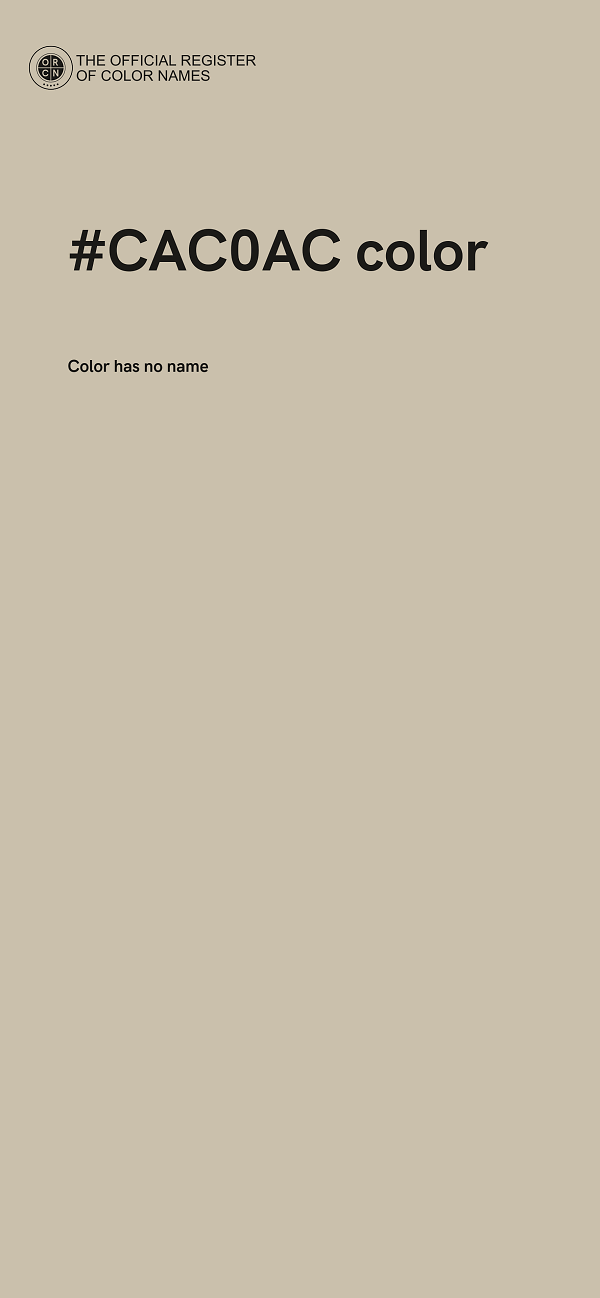 #CAC0AC color image