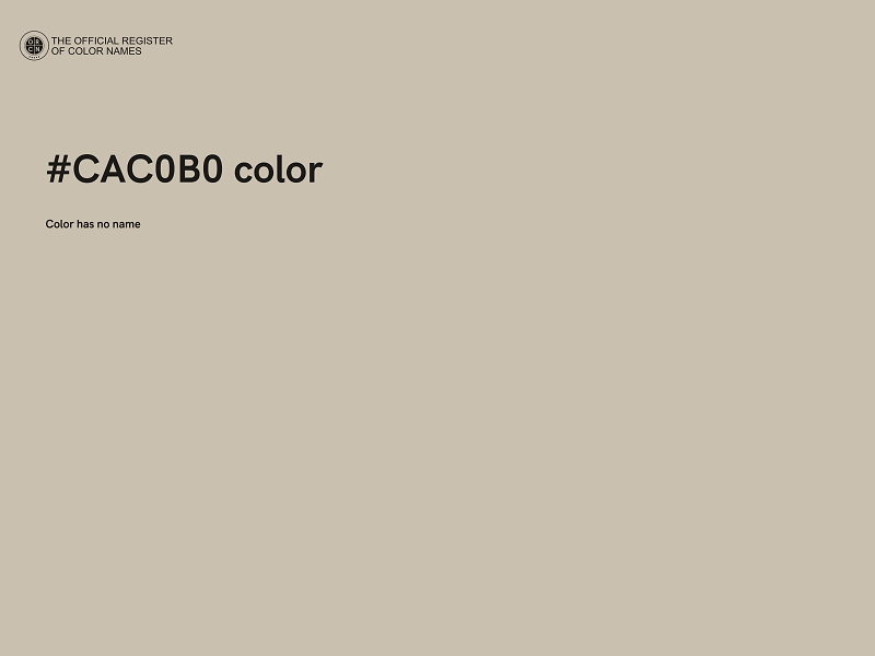 #CAC0B0 color image