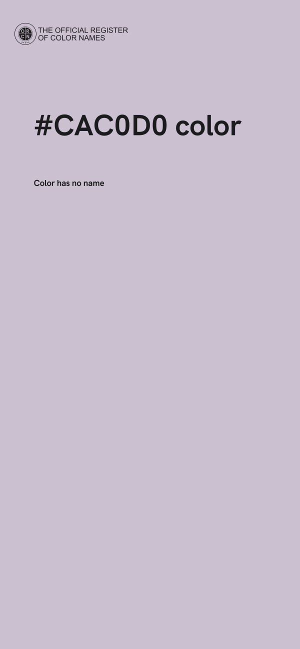 #CAC0D0 color image
