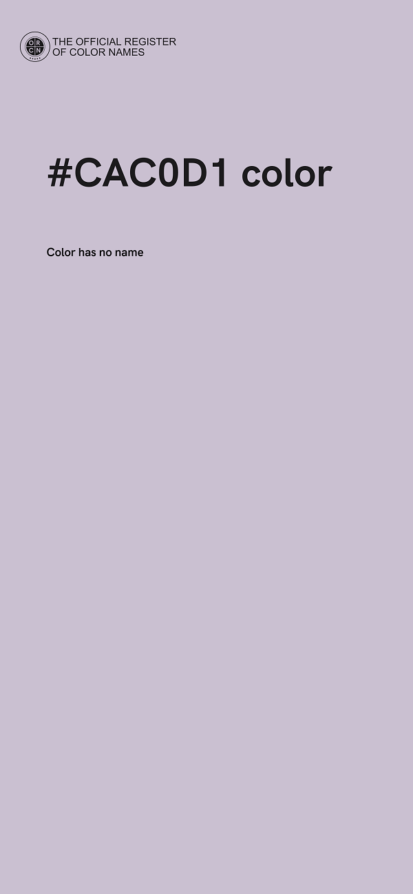 #CAC0D1 color image