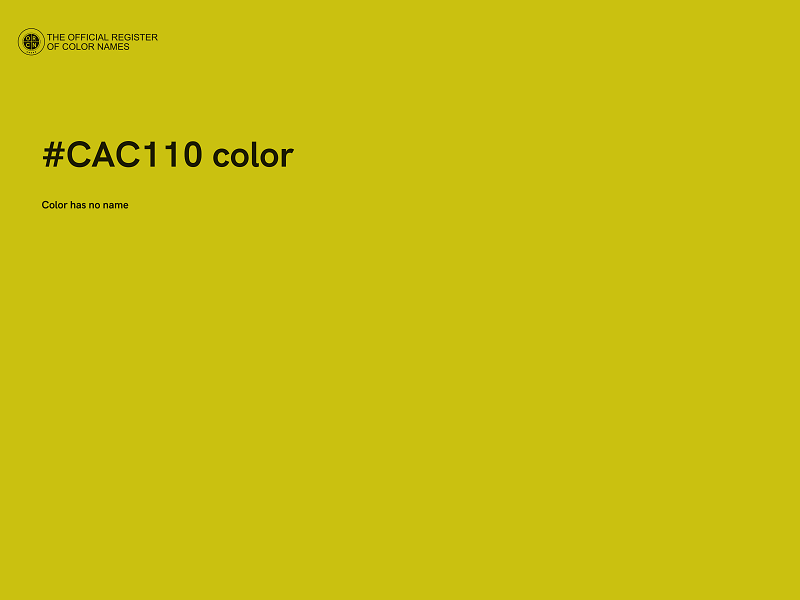 #CAC110 color image